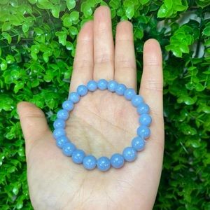 Angelite Crystal Stretchy Bracelet